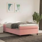 vidaXL Boxspring bed fluweel roze 120x200 cm, Verzenden