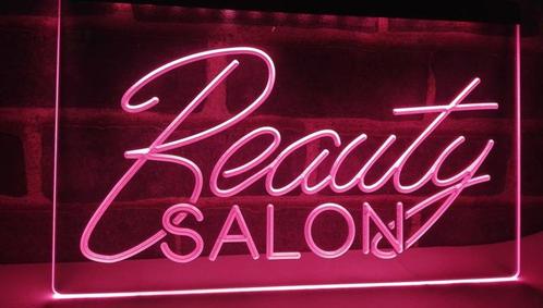 Beauty salon neon bord lamp LED verlichting reclame lichtbak, Maison & Meubles, Lampes | Autre, Envoi