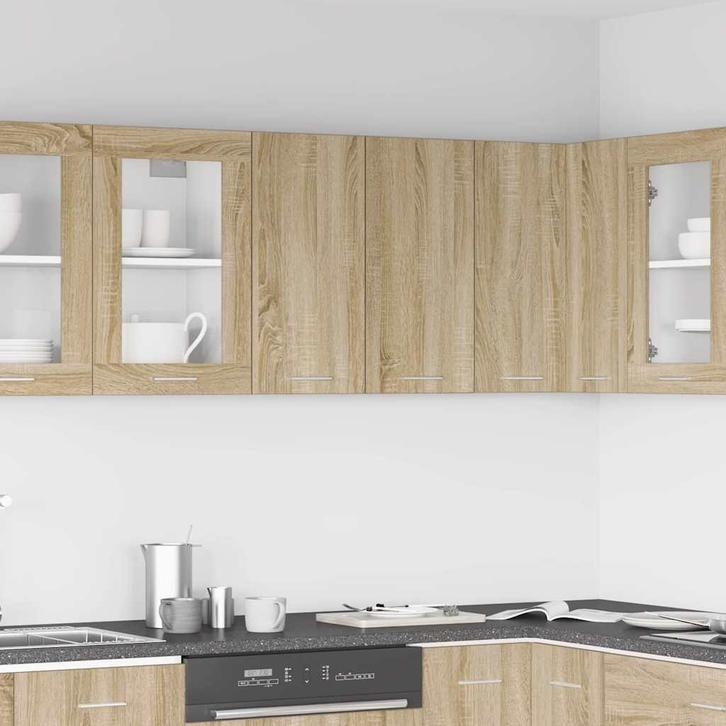 vidaXL Hangkast Lyon 60x31x60 cm bewerkt hout sonoma, Huis en Inrichting, Kasten | Overige, Nieuw, Verzenden