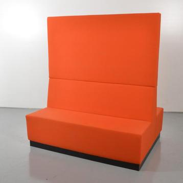 Frontseat treinbank, oranje, 160 x 130 cm, Huis en Inrichting, Ophalen of Verzenden, Gebruikt