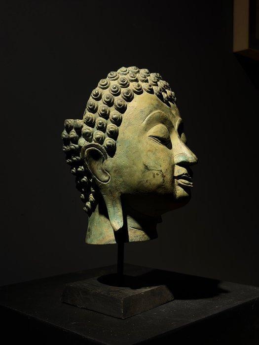 tête de Bouddha de style Sukhothai - Thaïlande - Fin du XXe, Antiquités & Art, Art | Art non-occidental