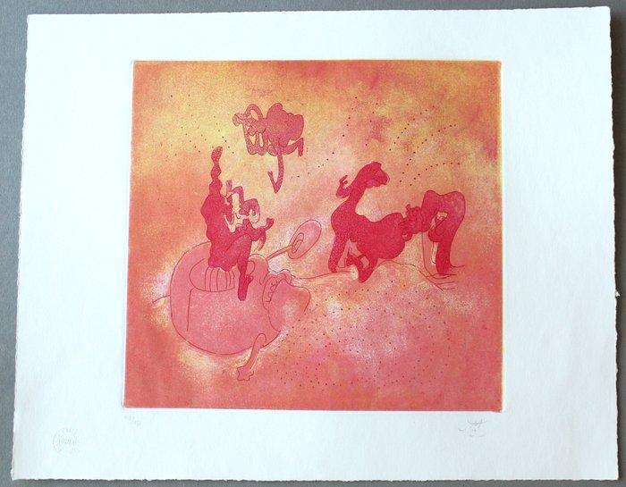 Bloksnijwerk, L Autoapocalipse - 40 cm - Papier, Antiquités & Art, Antiquités | Autres Antiquités