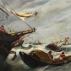 French school (late XIX) - Stormy Sea