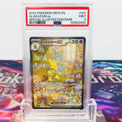 Pokémon Graded card - Alakazam ex #201 Scarlet & Violet 151, Hobby en Vrije tijd, Verzamelkaartspellen | Pokémon