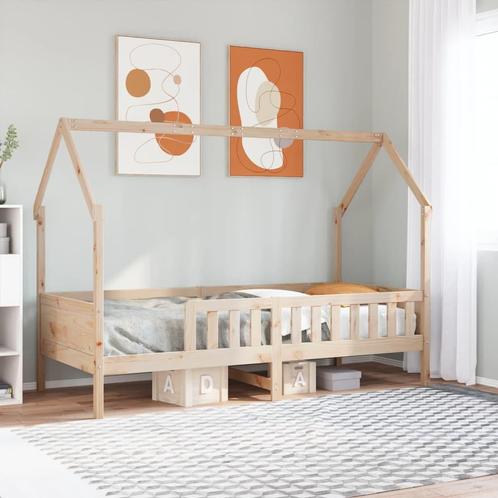 vidaXL Bedhuis massief grenenhout 90x200 cm, Huis en Inrichting, Slaapkamer | Bedden, Nieuw, Verzenden