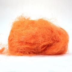 Sisal +/-450- 500 gram. Oranje Sisal +/- 450-500 gr, Hobby en Vrije tijd, Knutselen, Nieuw