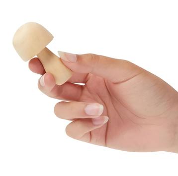 Houten paddenstoelfiguur (voor knutselwerkjes, 6,5 cm hoog) beschikbaar voor biedingen
