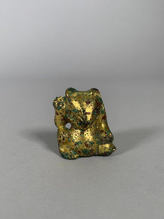 Oud-Chinees, Han-dynastie Brons Klein beeldje in de vorm van, Collections, Minéraux & Fossiles