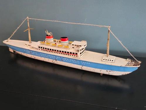 Arnold - Blikken speelgoed - Large Boat - 1940-1950 -, Antiek en Kunst, Antiek | Speelgoed