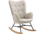 MEUBLE COSY Schommelstoel - Relaxstoel - Ergonomisch - Beige, Verzenden, Nieuw
