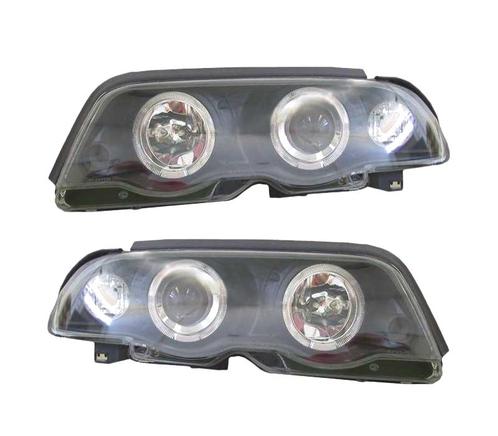 PHARES ANGEL EYES BMW E46 4P 98-01 FOND NOIR, Auto-onderdelen, Verlichting, Verzenden