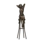 Beeldje - Lady on a chair - Brons, Antiek en Kunst