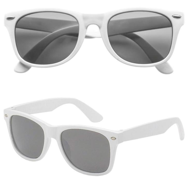 Klassieke Witte Zonnebril - Heren Zonnebril - Dames, Handtassen en Accessoires, Zonnebrillen en Brillen | Dames, Verzenden