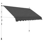 vidaXL Luifel handmatig uittrekbaar 250 cm antraciet, Tuin en Terras, Zonneschermen, Verzenden, Nieuw