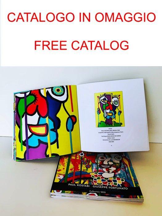 Paul Kostabi (1962) & Giuseppe Fortunato (1956) - KF1825, Antiek en Kunst, Kunst | Designobjecten