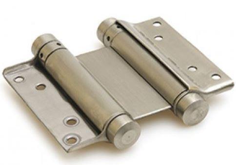 Bommer scharnier dubbelwerkend 200 mm rvs gepolijst, Doe-het-zelf en Bouw, Hang- en Sluitwerk, Klink of Kruk, Nieuw, Overige materialen