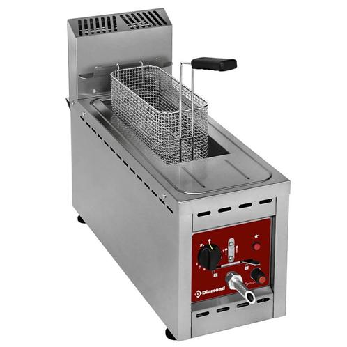 Friteuse | Gas | 8L | 100°C/190°C | 6.23kW | Aftapkraan |, Zakelijke goederen, Horeca | Keukenapparatuur, Nieuw in verpakking