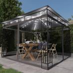 vidaXL Prieel met klamboe LED-lichtslinger 3x3x2,73 m, Tuin en Terras, Verzenden, Nieuw