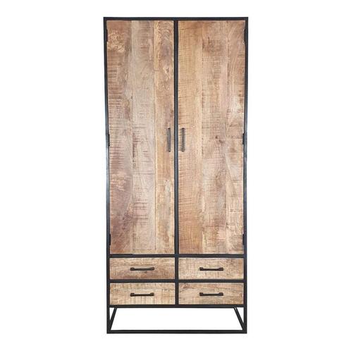 Mangohouten Kast Lowen 90 cm, Huis en Inrichting, Kasten | Overige, Nieuw, Verzenden