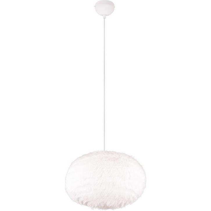 LED Hanglamp Trion Fluffy XL - Taupe synthetisch pluche, 1-l, Maison & Meubles, Lampes | Suspensions, Envoi
