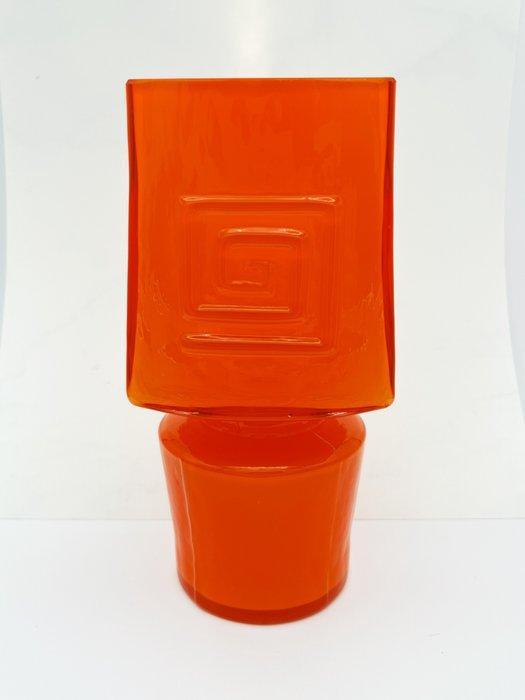 Fåglavik Glasbruk - Vaas - Geometrisch ontwerp - Glas -, Antiek en Kunst, Curiosa en Brocante