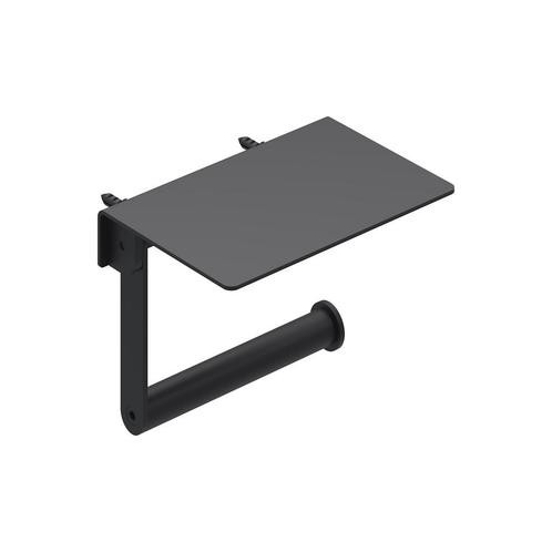 Toiletrolhouder IVY Met Planchet Mat Zwart PED, Doe-het-zelf en Bouw, Sanitair, Bad, Nieuw, Ophalen of Verzenden