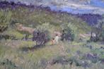 Chris van Dijk (1952) - Impressionist  Journée chaude dans, Antiek en Kunst