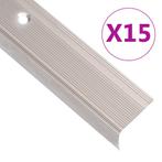 vidaXL Trapneuzen L-vormig 15 st 100 cm aluminium, Verzenden, Nieuw