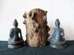 Beeld, Lot - 3x bijzondere Boeddha items - 1930/2011 - Privé