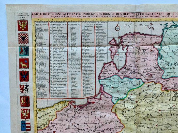 Pologne - Pologne; Henri Chatelain - Carte de Pologne avec, Boeken, Atlassen en Landkaarten