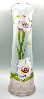 Vase - Grand Vase Art Nouveau style Legras à décor émaillé, Antiek en Kunst