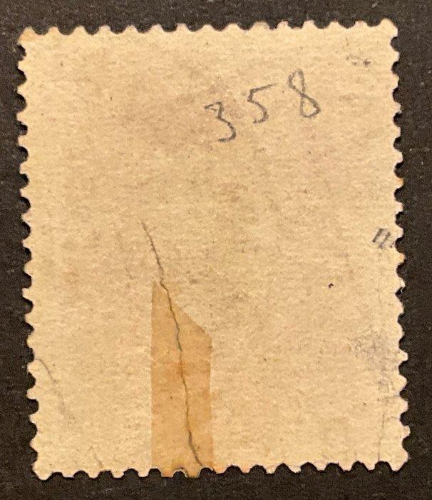 België 1878 - Leopold II - 5fr Lichtbruin met, Timbres & Monnaies, Timbres | Europe | Belgique