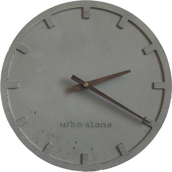 2dekans | Urbn Stone beton klok - stille minimalistische, Maison & Meubles, Accessoires pour la Maison | Horloges, Enlèvement ou Envoi