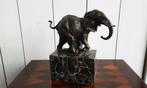Beeld, Olifant - 21 cm - Brons, Antiek en Kunst