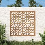 vidaXL Wanddecoratie tuin Moors ontwerp 55x55 cm cortenstaal, Verzamelen, Posters, Nieuw, Verzenden
