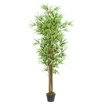 vidaXL Kunstplant bamboe 1288 bladeren 180 cm groen, Verzenden