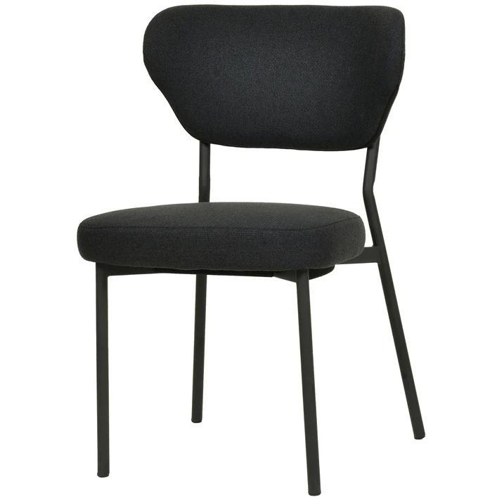 Stoel | DUKO | Stof/Metaal | Zwart | Zwarte Frame | Indoor, Zakelijke goederen, Horeca | Keukenapparatuur, Nieuw in verpakking