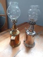 pigeon - Petroleumlamp (2) - messing glas - Duivenlamp
