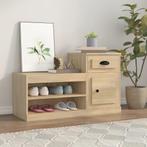 vidaXL Schoenenkast 100x42x60 cm bewerkt hout sonoma, Huis en Inrichting, Kasten | Schoenenkasten, Verzenden, Nieuw