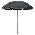 vidaXL Parasol met stalen paal 240 cm antracietkleurig, Tuin en Terras, Verzenden, Nieuw