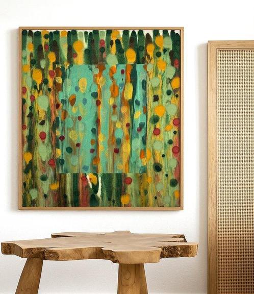 Ella Suárez - Geometría vegetal 3 - XL (NO RESERVE), Antiek en Kunst, Kunst | Schilderijen | Modern