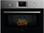 AEG -  Inbouw Combi Microgolf - Inox, Elektronische apparatuur, Microgolfovens, Verzenden, Nieuw, 60 cm of meer, Combi-microgolfoven