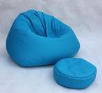 Zitzak beanbag blauw - 70x100x100 cm - Loungestoel Zitkussen, Huis en Inrichting, Ophalen of Verzenden, Nieuw