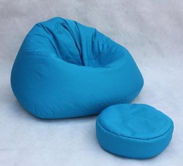 Zitzak beanbag blauw - 70x100x100 cm - Loungestoel Zitkussen, Ophalen of Verzenden