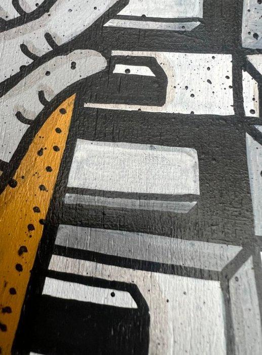 Aket Kubic (1989) - Adoucir les mœurs, Antiek en Kunst, Kunst | Schilderijen | Modern