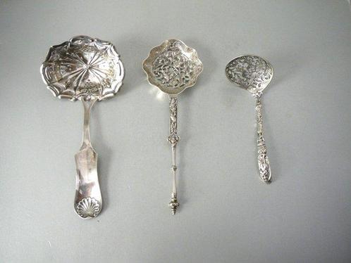 Moule (3) - Argent - Plumes de pigeon, Antiek en Kunst, Antiek | Zilver en Goud