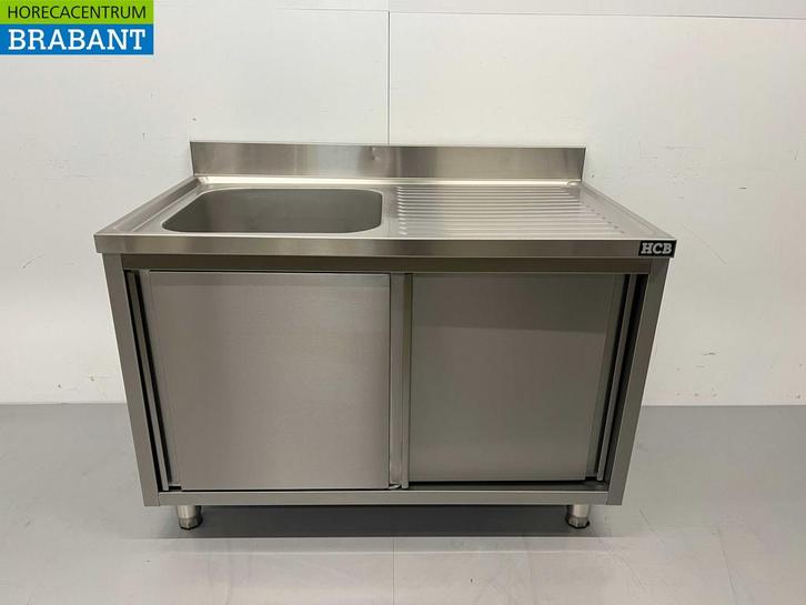 Evier inox 2 portes coulissantes Premium-line 120 cm Horeca, Articles professionnels, Horeca | Autre, Envoi