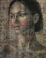 Jacqueline Klein Breteler - Wallflower 2., portrait, Antiek en Kunst