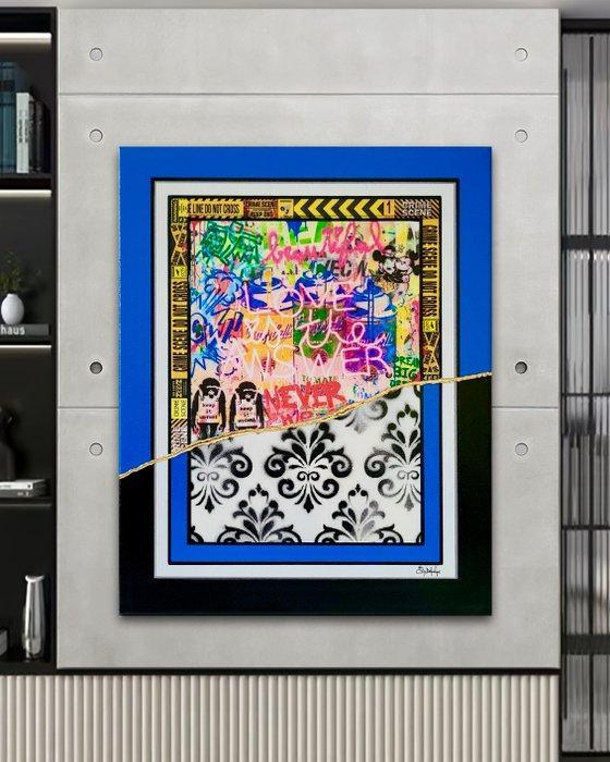 Stéphanie Godann - Beautiful Street Love, Antiek en Kunst, Kunst | Schilderijen | Modern