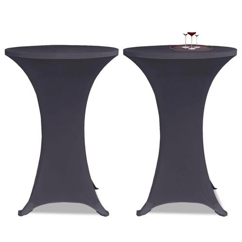 vidaXL Stoelhoes stretch 2st 60 cm antraciet, Tuin en Terras, Tuinmeubel-accessoires, Nieuw, Verzenden